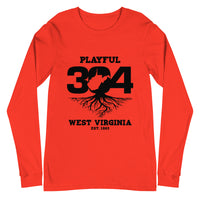 Playful WV - Black (Unisex) Long Sleeve Tee