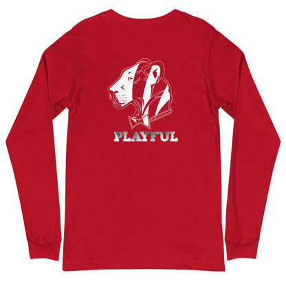 Playful Bengals Black/White (Unisex) Long Sleeve Tee