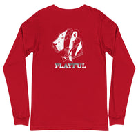 Playful Bengals Black/White (Unisex) Long Sleeve Tee