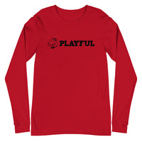 Playful Aligned Logo (Unisex) Long Sleeve Tee