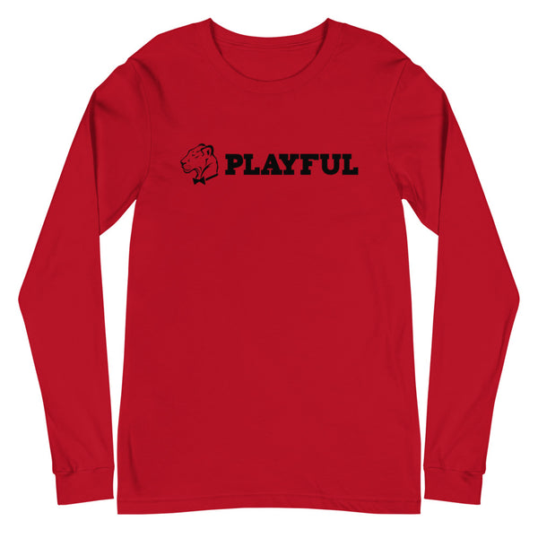 Playful Aligned Logo (Unisex) Long Sleeve Tee
