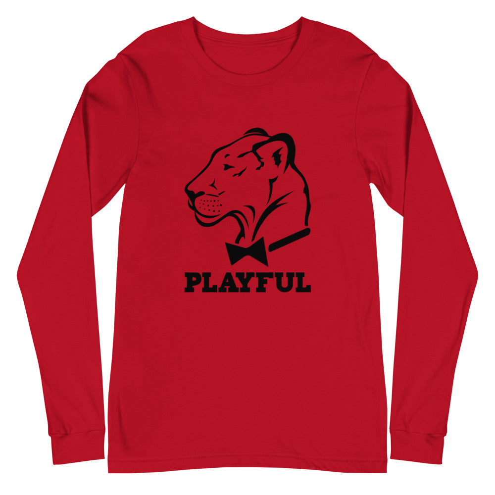 Playful Classic Black Logo (Unisex) Long Sleeve Tee