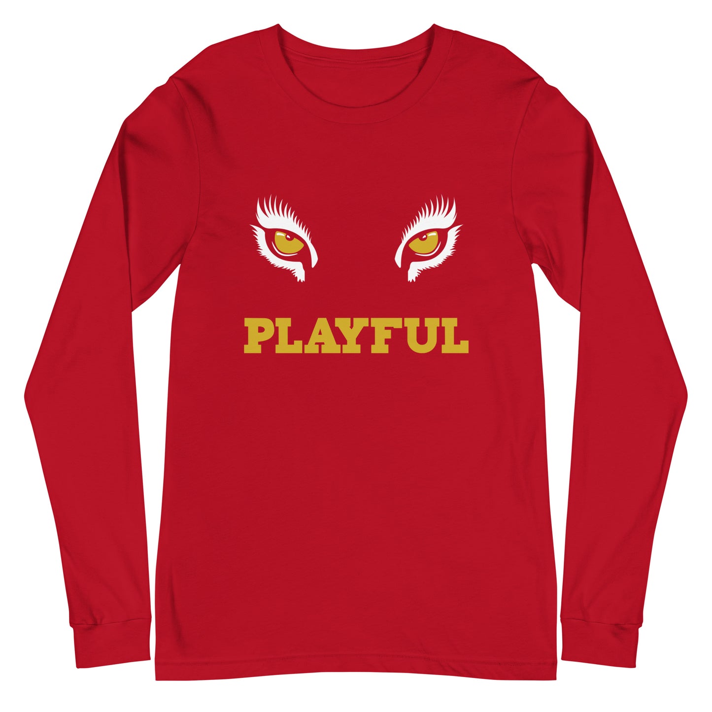 Playful Lioness Eyes Unisex Long Sleeve Tee