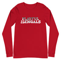 Playful Bengals Black/White (Unisex) Long Sleeve Tee