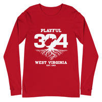 Playful WV - White (Unisex) Long Sleeve Tee