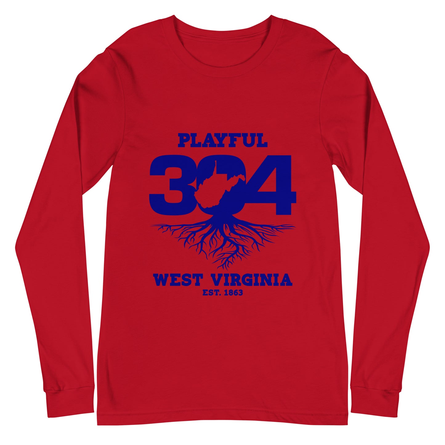 Playful WV - Blue (Unisex) Long Sleeve Tee