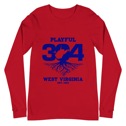 Playful WV - Blue (Unisex) Long Sleeve Tee