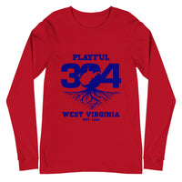 Playful WV - Blue (Unisex) Long Sleeve Tee