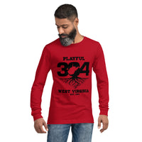 Playful WV - Black (Unisex) Long Sleeve Tee