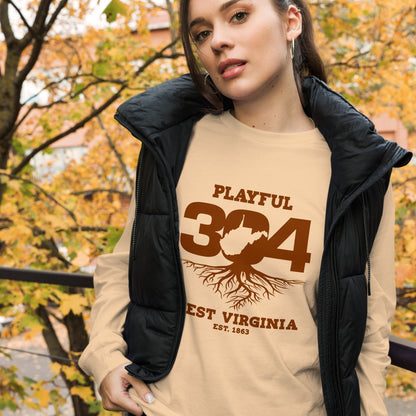 Playful WV - Brown (Unisex) Long Sleeve Tee