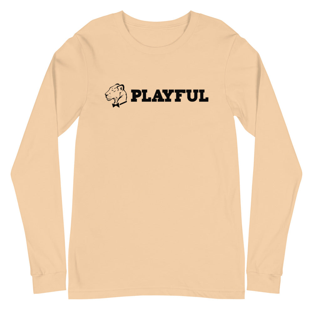 Playful Aligned Logo (Unisex) Long Sleeve Tee