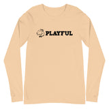 Playful Aligned Logo (Unisex) Long Sleeve Tee