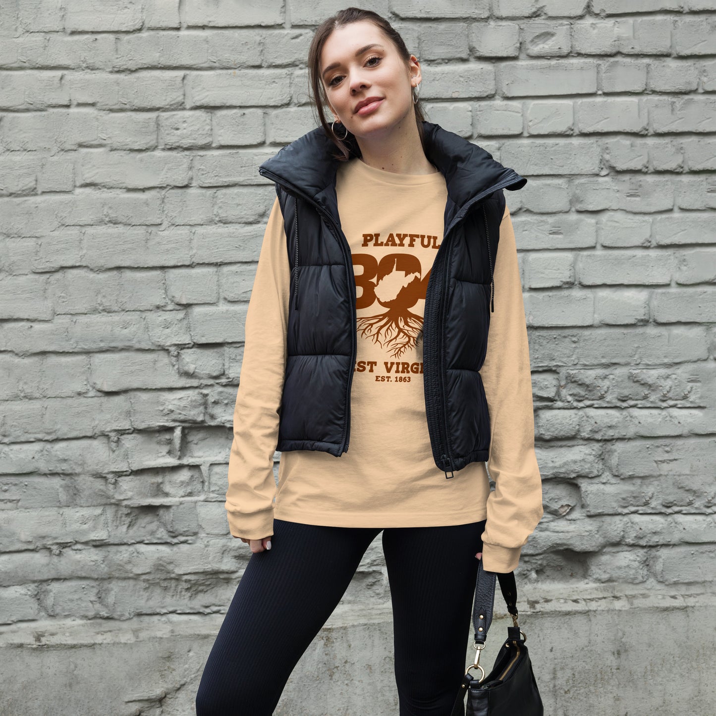 Playful WV - Brown (Unisex) Long Sleeve Tee