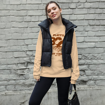 Playful WV - Brown (Unisex) Long Sleeve Tee