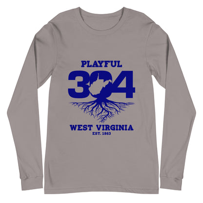 Playful WV - Blue (Unisex) Long Sleeve Tee