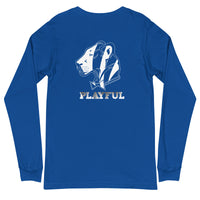 Playful Bengals Black/White (Unisex) Long Sleeve Tee