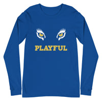 Playful Lioness Eyes Unisex Long Sleeve Tee