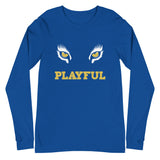 Playful Lioness Eyes Unisex Long Sleeve Tee