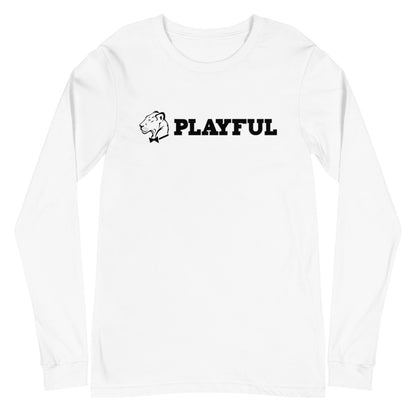 Playful Aligned Logo (Unisex) Long Sleeve Tee