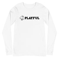 Playful Aligned Logo (Unisex) Long Sleeve Tee