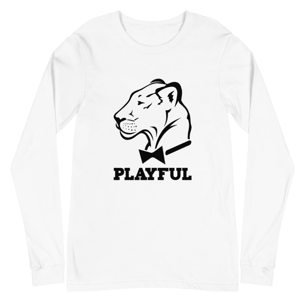 Playful Classic Black Logo (Unisex) Long Sleeve Tee