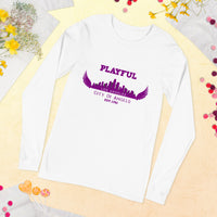 Playful Los Angeles City of Angels (Unisex) Long Sleeve Tee