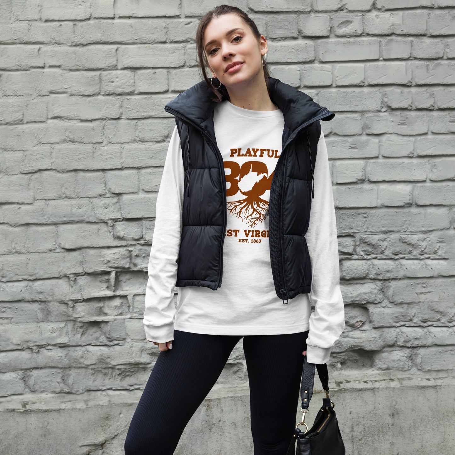 Playful WV - Brown (Unisex) Long Sleeve Tee