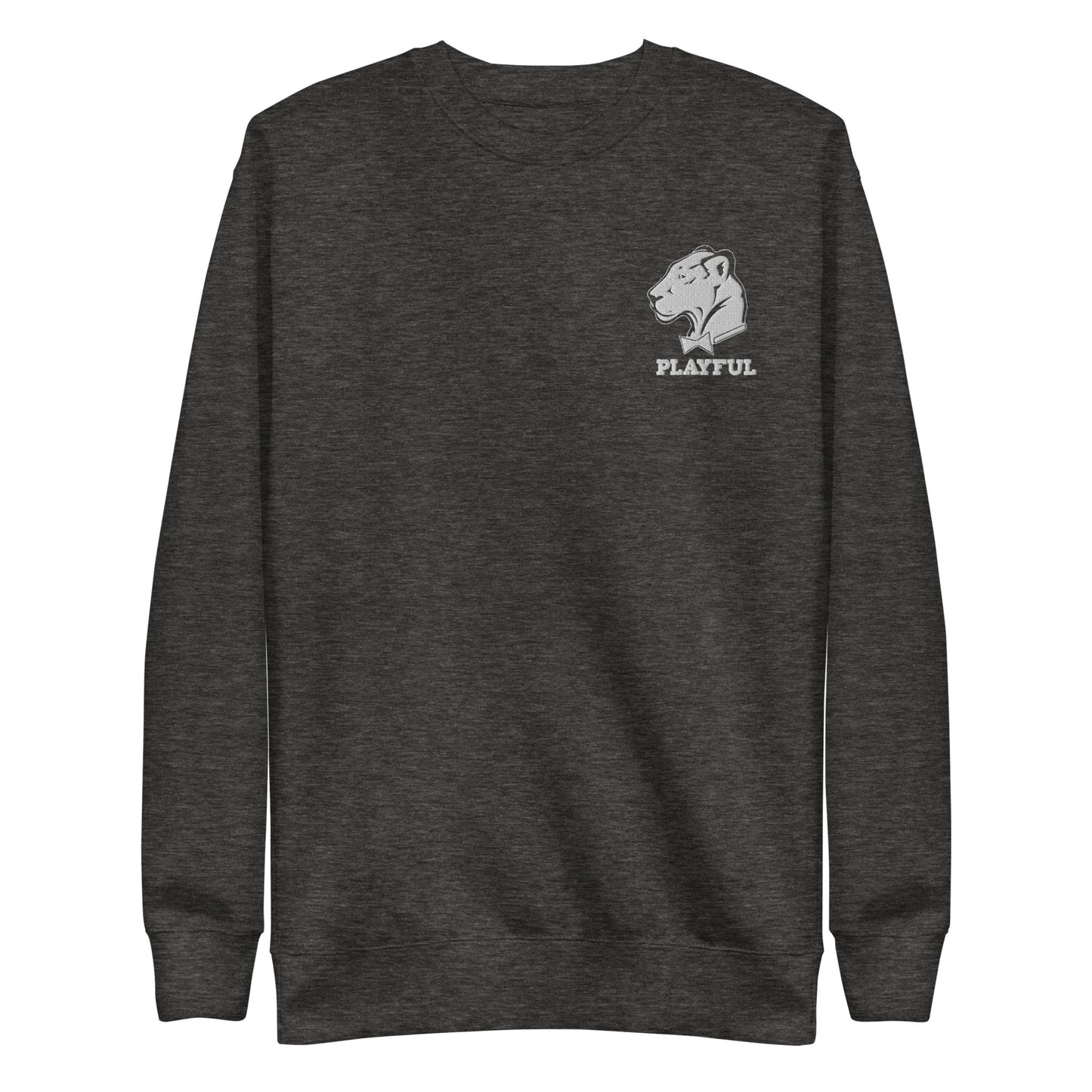 Playful Embroidered (Unisex) Premium Sweatshirt