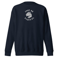 Just Be Playful Embroidered (Unisex) Premium Sweatshirt