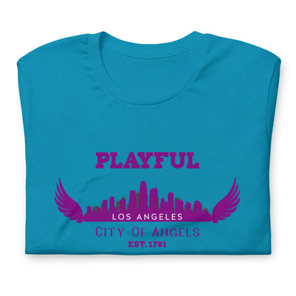 Playful Los Angeles City of Angels (Unisex) T-Shirt