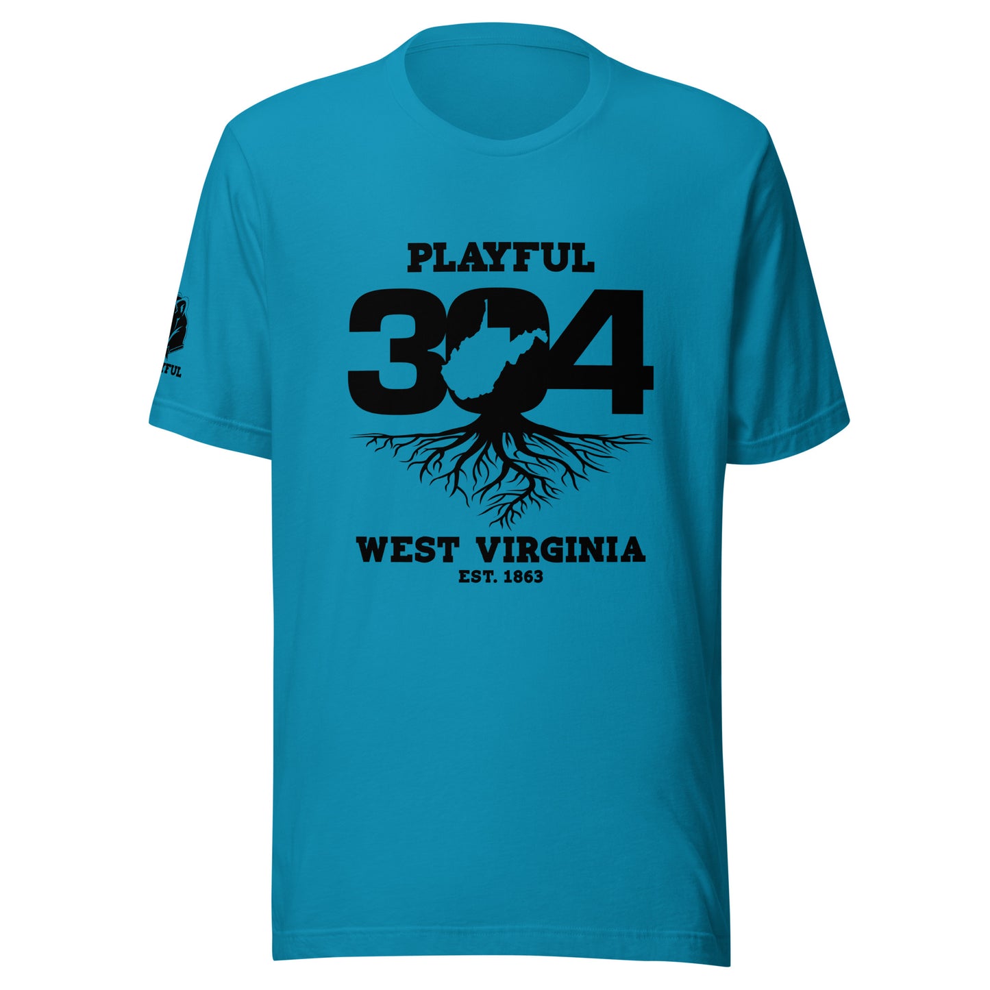 Playful WV - Black (Unisex) T-Shirt