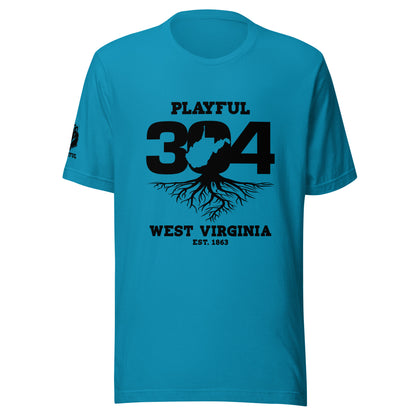Playful WV - Black (Unisex) T-Shirt