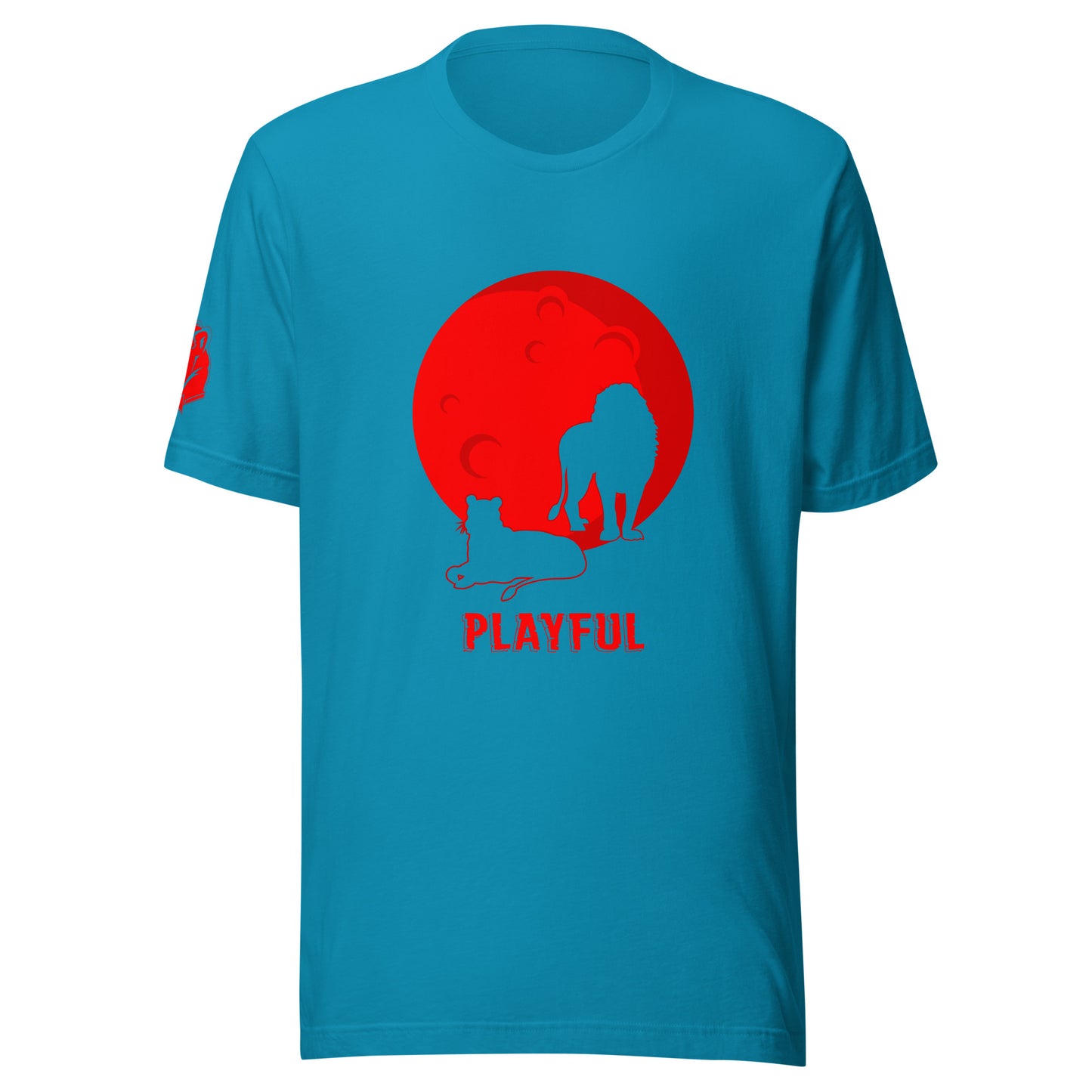Playful Red Moon (Unisex) T-Shirt