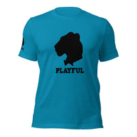 Playful Black Out Logo (Unisex) T-Shirt