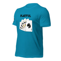 Playful Spades - Black (Unisex) T-Shirt