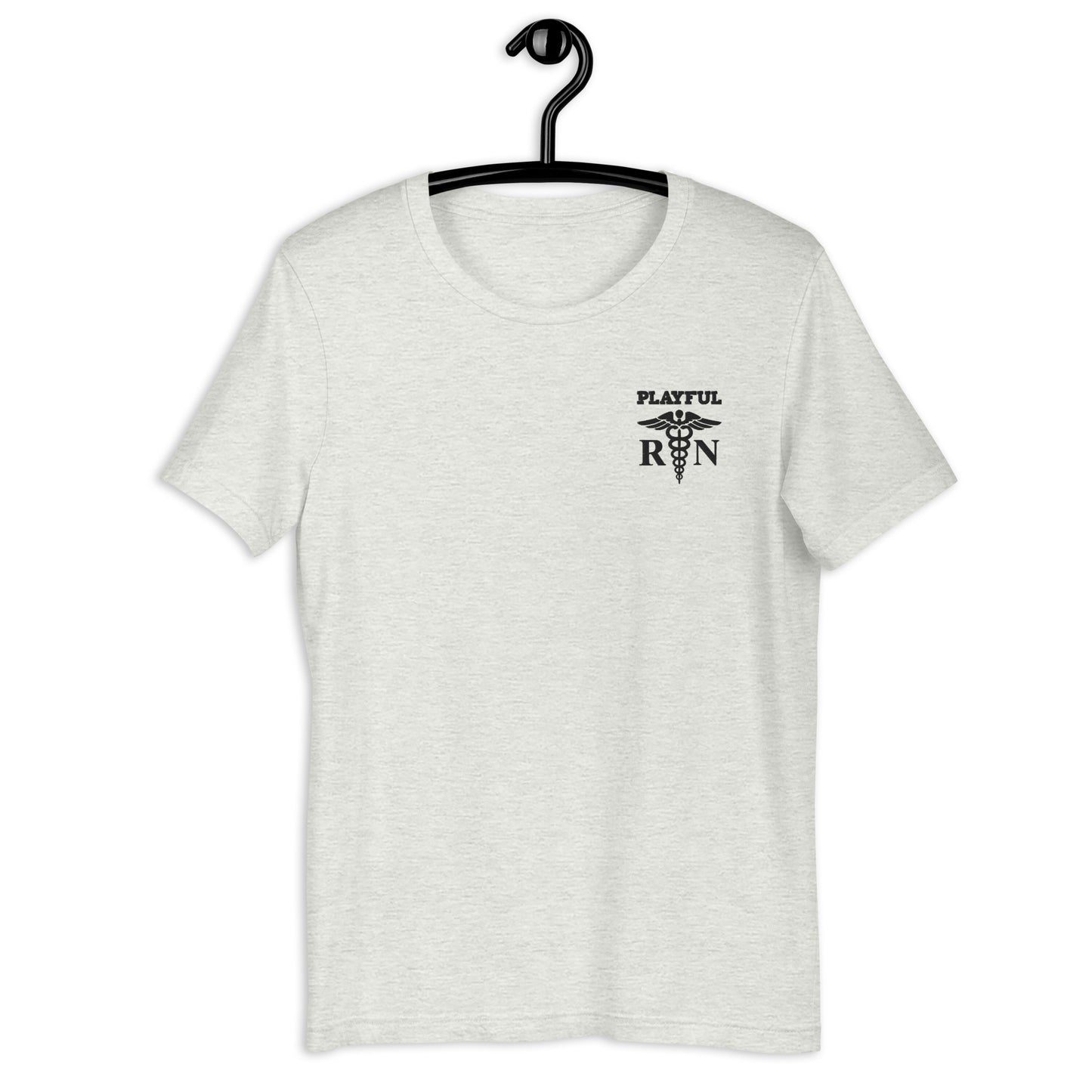 Playful RN Black Embroidered (Unisex) Tee