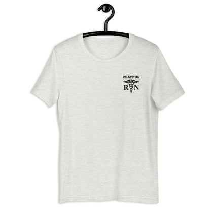 Playful RN Black Embroidered (Unisex) Tee