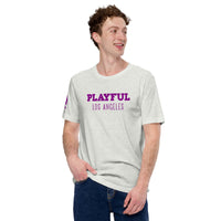 Playful Los Angeles - Purple (Unisex) t-shirt