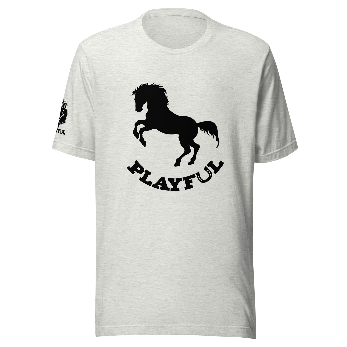 Playful Horse Black (Unisex) T-Shirt