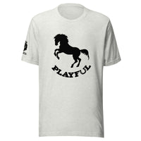Playful Horse Black (Unisex) T-Shirt