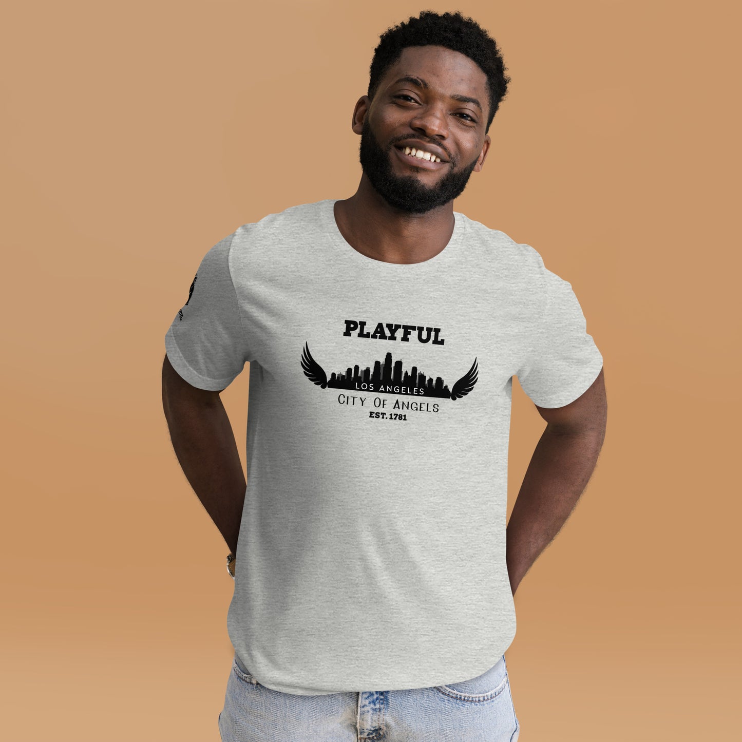 Playful Los Angeles City of Angels (Unisex) T-Shirt