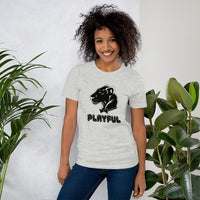 Playful Bubble Black Logo Short-Sleeve (Unisex) T-Shirt