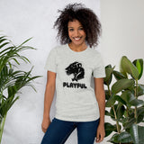 Playful Bubble Black Logo Short-Sleeve (Unisex) T-Shirt