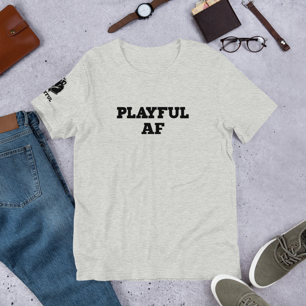 Playful AF (Black Print - Unisex) Tee