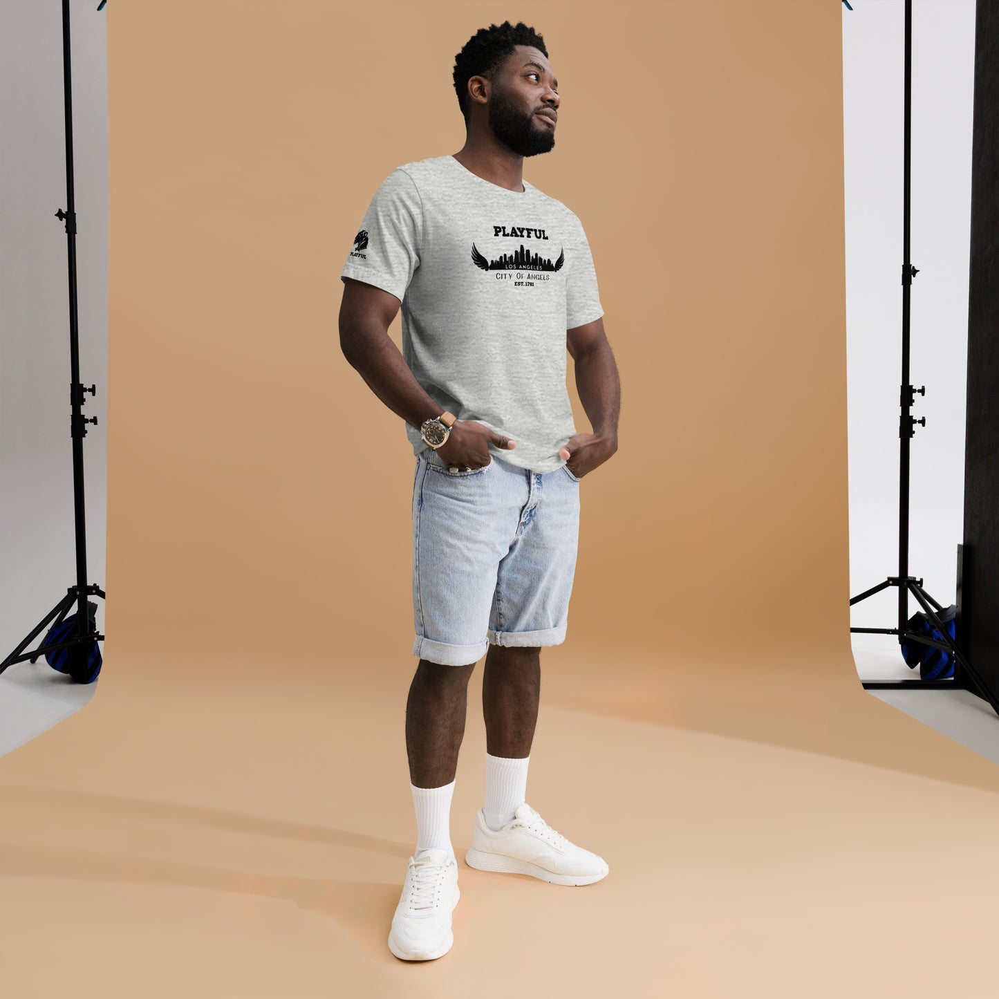 Playful Los Angeles City of Angels (Unisex) T-Shirt