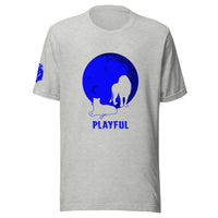 Playful Blue Moon (Unisex) T-Shirt