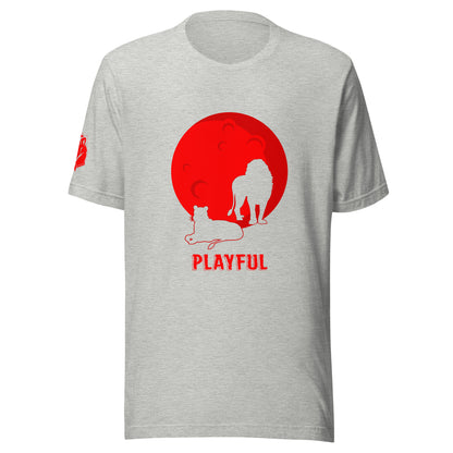 Playful Red Moon (Unisex) T-Shirt