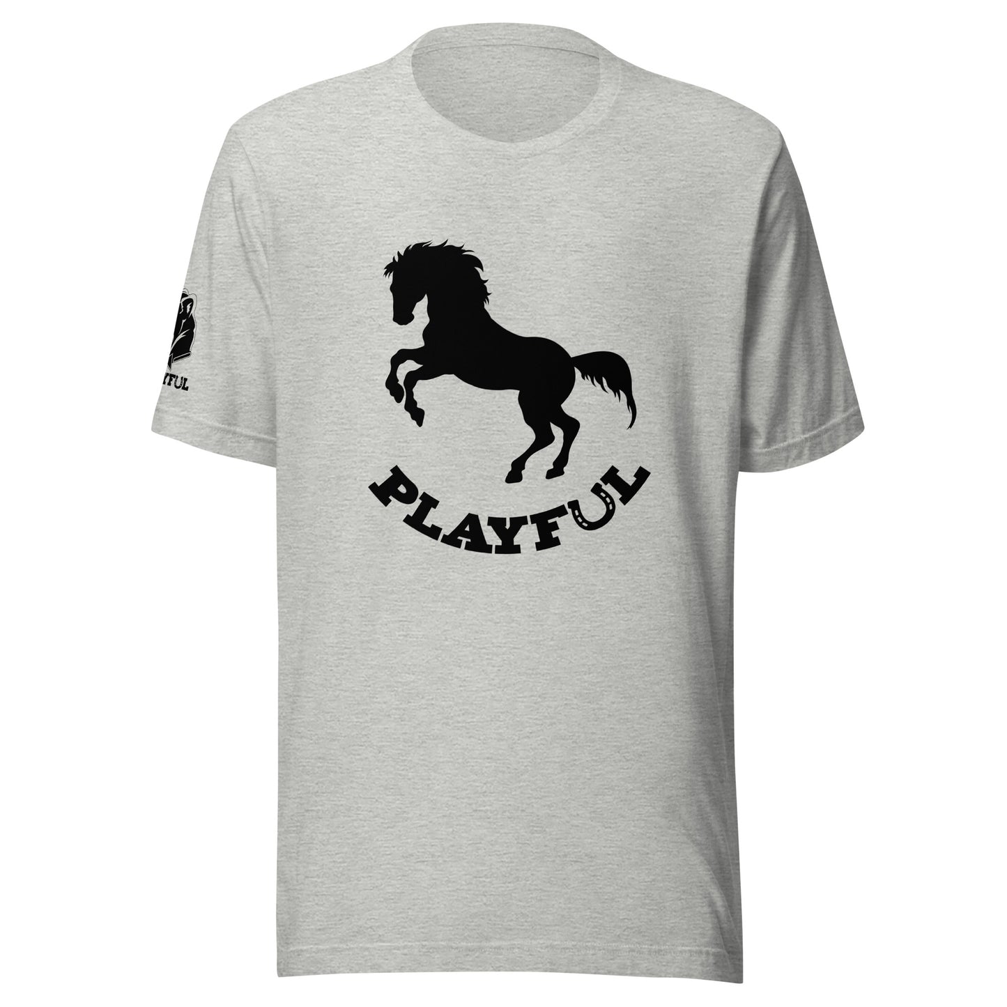 Playful Horse Black (Unisex) T-Shirt