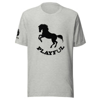 Playful Horse Black (Unisex) T-Shirt