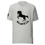 Playful Horse Black (Unisex) T-Shirt
